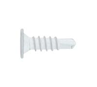 Index Fixing Systems BCP B - Pack de 500 vis pour gabarit de tête extra plate et empreinte Phillips (recouvrement zingué) couleur blanc, BCPB4223