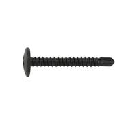 Index Fixing Systems tAEN - Pack de 500 vis pour gabarit de tête alomada basse, empreinte Phillips et rondelle d'abeille (recouvrement zingué) couleur Noir, TAEN4225