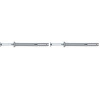 INDEX Fixing Systems TCCA08100 - Bouchon à clous en polyamide 6.6, pré-assemblé avec vis harpon. Taco à tête fraisée, 6 x 80 mm, diámetro de 6 mm (Lot de 2)