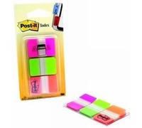 Index Post-it - 66 index rigides couleurs vives 25x44mm G