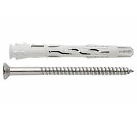 INDEX TNXA408100 - Taco de nylon universal de alto rendimiento. Inoxidable A4. Cabeza avellanada. Homologado ETE (8 x 100 Ø8, 50 uds.)