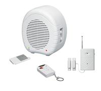 Indexa EW01 + MA80KM + MA80R Chien de garde électronique avec télécommande, détecteur d'ouverture sans fil et télécommande supplémentaire
