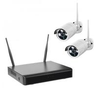 INDEXA WLAN-Surveillance WR100 SET B2 jeu de caméras avec 2 caméras, NVR et App 26600