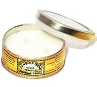India Temple Bougie parfumée à deux mèches 55 g