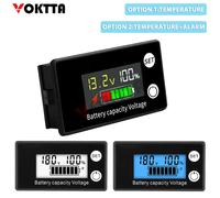 Indicateur de capacité de batterie DC8-100V, compteur d'électricité numérique LCD, plomb-acide, Lithium, LiFe PO4, testeur de tension pour voiture et moto Optiona D
