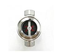 Indicateur de débit d'eau en acier inoxydable 1/2 ", 3/4", 1 ", 1-1/4", 1-1/2 ", 2" DN15 DN20 DN25 avec turbine en plastique concentrique(1-1/2")