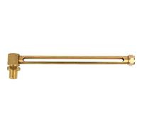 Indicateur de niveau de liquide d'huile en laiton en forme de L - Conception à double fenêtre, filetage mâle BSP 1/4" à 1/2", longueurs de 80 mm à 500 mm(250MM)