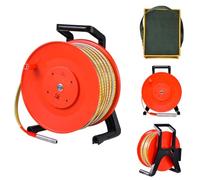 Indicateur de niveau d'eau portable de 100 m (328 pieds) avec sonde en acier inoxydable de 25 mm et ruban en acier, outil de mesure de la profondeur du trou de forage avec signal(100m (328 Ft))