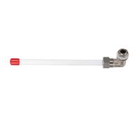 Indicateur de Niveau D'eau pour Chaudière et Piscine, Tube Acrylique 13 MM | Jauge de Réservoir, Interface 16mm, Métal et Acrylique, Usage Maison ou Industriel