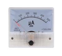 Indicateur de panneau analogique, Panneau de courant analogique 85C1 DC, ampèremètre, voltmètre, plage 0-500uA for les tests de circuits(0-500uA)