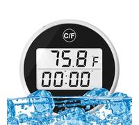 Indicateur de température du bain de glace - Thermomètre flottant à double échelle pour piscine Lecteur d'eau étanche | Numérique pour la maison, le jardin, la piscine, l'aquarium TempReader extérieur