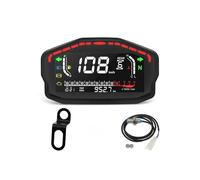 Indicateur Tachymètre Numérue Compteur De Vitesse Universel, Panneau De Moto, Odomètre avec Tachymètre, Jauge De Carburant, Température De l'eau, Clignotant pour 2/4 Cylindres pour