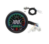 Indicateur Tachymètre Numérue Instrument De Moto 0~12000R/Min Tachymètre avec Moteur À Engrenages Odomètre Compteur De Vitesse Niveau D'huile Lumière De Tension 12V