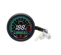 Indicateur Tachymètre Numérue Instrument De Moto 0~12000R/Min Tachymètre avec Moteur À Engrenages Odomètre Compteur De Vitesse Niveau D'huile Lumière De Tension 12V