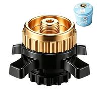 Indrnif Accessoires de réchaud - Adaptateur de cartouche de gaz compatible avec Campingaz CV Easy Clic sur valve à vis EN417 - Adaptateur de gaz - Connexion hermétique pour camping et extérieur