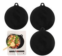 Induction Hob Protector 3PCS Silicone Induction Terre de cuisine Mat de cuisson 8,66x9.84 pouces Couvercle supérieur en verre résistant à la chaleur pour le brûleur à poêle électrique ACCESSOIRE DE