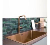 Indus mitigeur évier cuivre brossé Essebagno