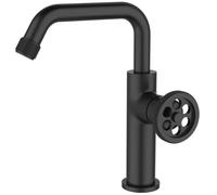 Indus mitigeur lavabo bas noir Essebagno