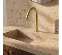 Indus robinet lave-mains or brossé eau froide Essebagno