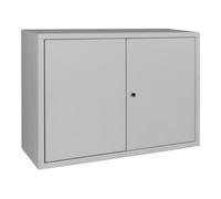 Industrial Quality Supplies Armoire suspendue H600xL800xP300mm tôle pleine, 1 étagère, tôle d'acier gris clair Quantité:1