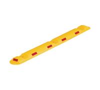 Industrial Quality Supplies Bordure L1170xl150xH50mm polypropylène jaune avec bandes réfléchissantes rouges Quantité:1