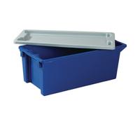 Industrial Quality Supplies Couvercle L300xl200mm gris polystyrène adapté au bacs gerbables-emboîtables Quantité:1