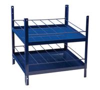Industrial Quality Supplies Élément d'étagère LOGS 180 H520xl540xP390mm bleu RAL 5022 2x6 rangées approprié Quantité:1