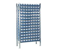 Industrial Quality Supplies Étagère à emboîter H2000xl1000xP400mm extension galvanisée 14 supports en acier Quantité:1