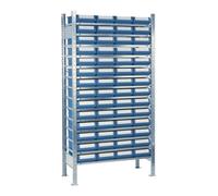 Industrial Quality Supplies Étagère à emboîter H2000xl1000xP400mm extension galvanisée 14 supports en acier Quantité:1
