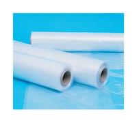 Industrial Quality Supplies Film bâtiment 200 µm, 4 x 50m, largeur 40 cm, polyéthylène, transparent Quantité:1