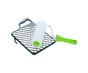 Industrial Quality Supplies Nölle Set de rouleaux Vestan B.180mm, diamètre rouleau 43mm, diamètre manche 6mm avec grille d’essorage Quantité:1