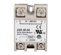 Industrial SSR-80DA Solid State Relay 80A 80DA SSR 80 DA Input Control Voltage 3-32V 12V and Output Load 24-380V 220V AC Control Relays