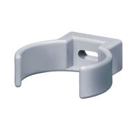 INEFA Collier de fixation pour tuyau, clip 50mm Gris plastique | Collier de descente pour toit, collier de serrage pour mur, clip en PVC, clip pour tuyaux d'évacuation