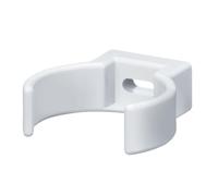 INEFA Collier de fixation pour tuyau, clip 75mm Blanc plastique | Collier de descente pour toit, collier de serrage pour mur, clip en PVC, clip pour tuyaux d'évacuation