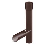 INEFA Récupérateur d'eau pour Descente 75mm Marron foncé PVC | Collecteur d'eau de pluie, clapet de tuyau de pluie en plastique, voleur de pluie pour tonneau de pluie, collecteur d'eau