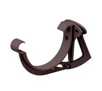 INEFA Support Gouttière 100mm PVC Réglable Semi-Circulaire Marron Foncé, Made in Germany