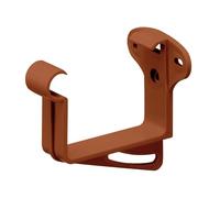 INEFA Support planche de rive/gouttière, rect. 83mm Marron | Support de gouttière carrée, crochet en plastique pour chéneau 83mm, fixation fiable pour gouttière rectangulaire, marron.