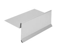 INEFA Tôle de rive sans pli anti-eau 200cm Argent aluminium | Fiable tôle de finition de toit, robuste couvre-chant, profil de rive de qualité supérieure pour une protection durable.