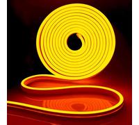 iNextStation Ruban LED Néon 5M Orange, 12V Bande LED Decoupable | Bandeau Lumineuse étanche IP65, Dimmable Autocollant Neon Stripe pour Chambre Gaming Rétroéclairage TV Extérieur Déco