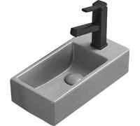 Inez lavabo pour plan de travail gauche 40x20 cm, gris mat (21484061L)
