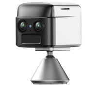INF Caméra WiFi Double Objectif 3MP, Accès à Distance, Vision Nocturne, Surveillance Animaux