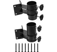 INF Ensemble de supports de parasol droits, acier inoxydable, 2 pièces