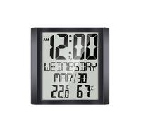 INF Grande horloge murale numérique avec date et température