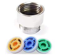 INF Inserts économiseurs d'eau pour pomme de douche, pack de 3 avec adaptateur Multicolore