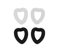 INF Lot de 2 paires de protections antidérapantes en silicone en forme de cœur pour lunettes, 17 x 13 mm