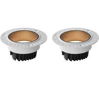INF Lot de 2 Spots Encastrables LED - Blanc & Noir, 10W, 75mm, 4000K