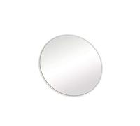 INF Miroir de maquillage grossissant 5x avec ventouses - Miroir cosmétique portable - Blanc