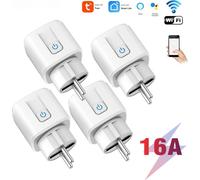 INF Pack de 4 interrupteurs à distance Smart Plug WiFi 16A