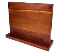 INF Porte-couteaux magnétique en bois 30cm double-face – tient 8+ couteaux, panneau large pour couperet, supporte lames de 23cm