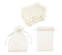 INF Sachets en organza, paquet de 100 Crème